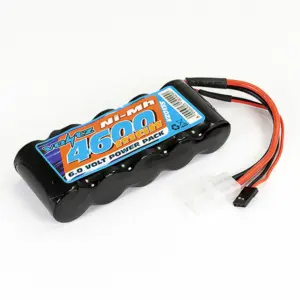 Voltz 4600mah 6.0v Receiver Sub-C Pack Stick Battery W/Bec/Jr Plug