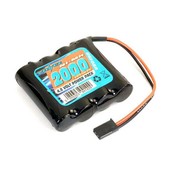 Voltz Rx 4.8v 2000mah Nimh Straight Battery Pack W/Connector