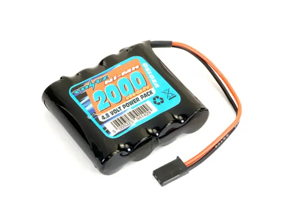 Voltz Rx 4.8v 2000mah Nimh Straight Battery Pack W/Connector