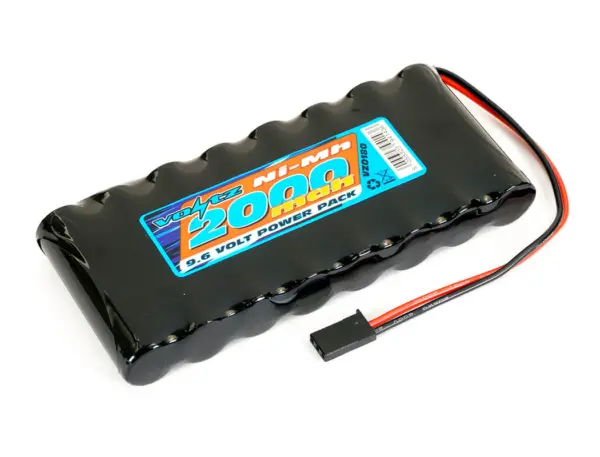 Voltz Tx 9.6v 2000mah Nimh Flat Battery Pack W/Connector