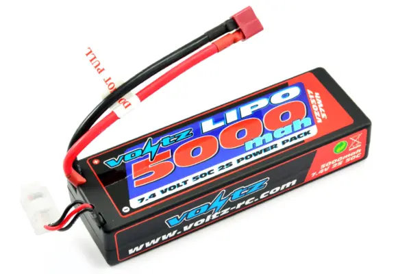 Voltz 5000mah 2s 7.4V 50c Hardcase Lipo Stick Battery Pack