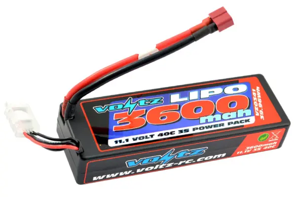 Voltz 3600mah Hardcase 3s 11.1V 40c Lipo Stick Low Pro (2s Size)