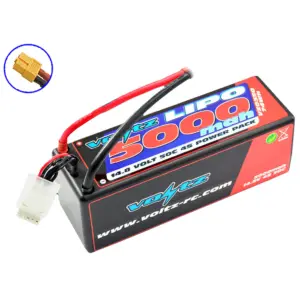 Voltz 5000mah Hard Case 14.8v 50c Lipo Stick Pack Xt60