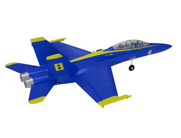 Xfly Twin 40mm F-18 Edf 705mm Jet Without Tx/Rx/Batt - Blue