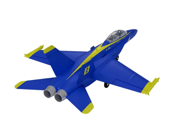 Xfly Twin 40mm F-18 Edf 705mm Jet Without Tx/Rx/Batt - Blue
