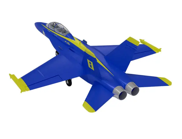 Xfly Twin 40mm F-18 Edf 705mm Jet Without Tx/Rx/Batt - Blue