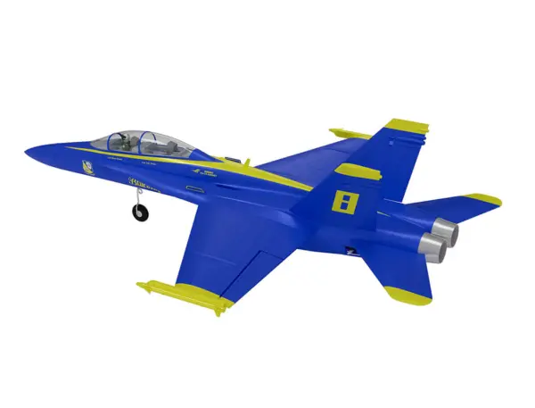 Xfly Twin 40mm F-18 Edf 705mm Jet Without Tx/Rx/Batt - Blue