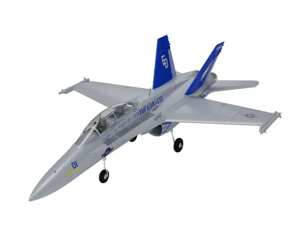Xfly Twin 40mm F-18 Edf 705mm Jet Without Tx/Rx/Batt - Grey