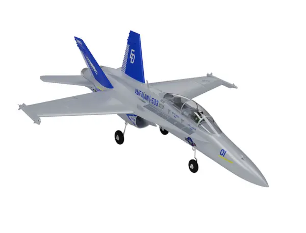 Xfly Twin 40mm F-18 Edf 705mm Jet Without Tx/Rx/Batt - Grey
