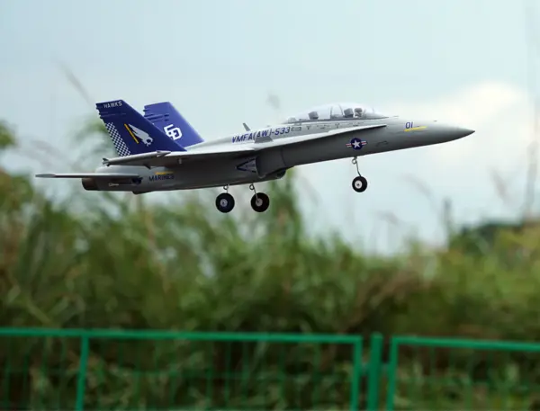Xfly Twin 40mm F-18 Edf 705mm Jet Without Tx/Rx/Batt - Grey