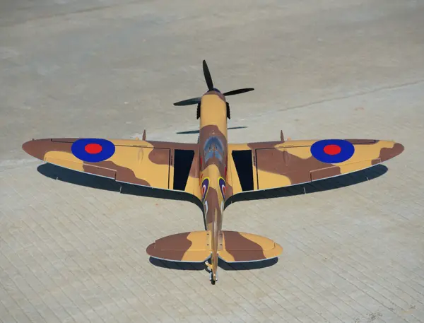Xfly Supermarine Spitfire Mkix Brown 1200mm No Landing Gear Without Tx/Rx/Bat
