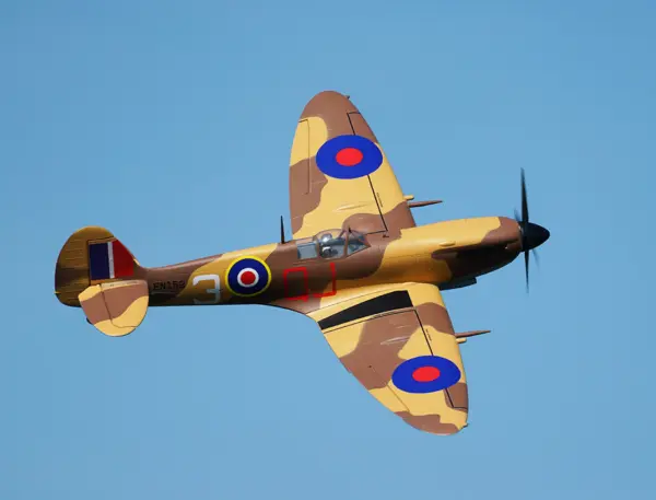 Xfly Supermarine Spitfire Mkix Brown 1200mm No Landing Gear Without Tx/Rx/Bat