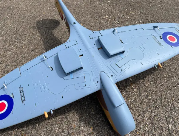 Xfly Supermarine Spitfire Mkix Brown 1200mm No Landing Gear Without Tx/Rx/Bat