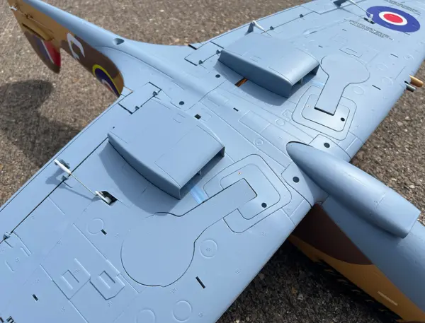 Xfly Supermarine Spitfire Mkix Brown 1200mm No Landing Gear Without Tx/Rx/Bat