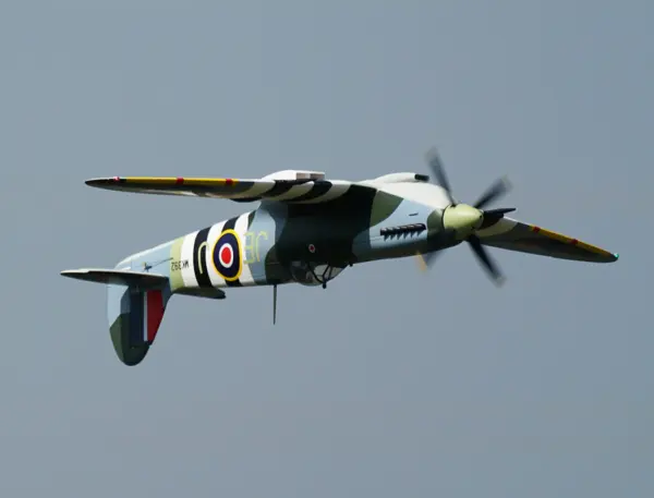 Xfly Supermarine Spitfire Mkix Green 1200mm No Landing Gear Without Tx/Rx/Bat