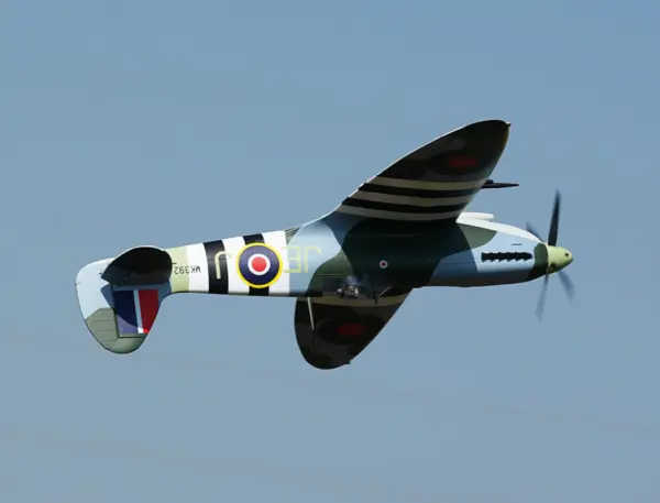 Xfly Supermarine Spitfire Mkix Green 1200mm No Landing Gear Without Tx/Rx/Bat