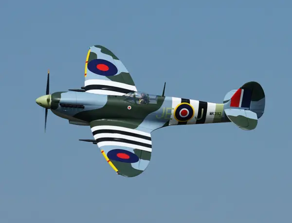 Xfly Supermarine Spitfire Mkix Green 1200mm No Landing Gear Without Tx/Rx/Bat