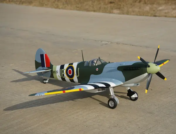 Xfly Supermarine Spitfire Mkix Green 1200mm Without Tx/Rx/Batt