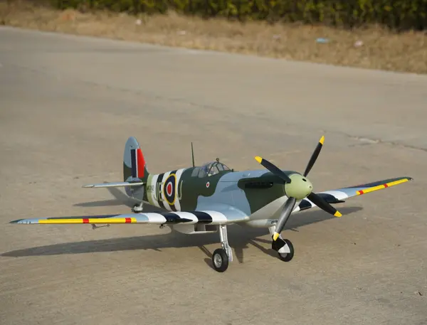 Xfly Supermarine Spitfire Mkix Green 1200mm Without Tx/Rx/Batt