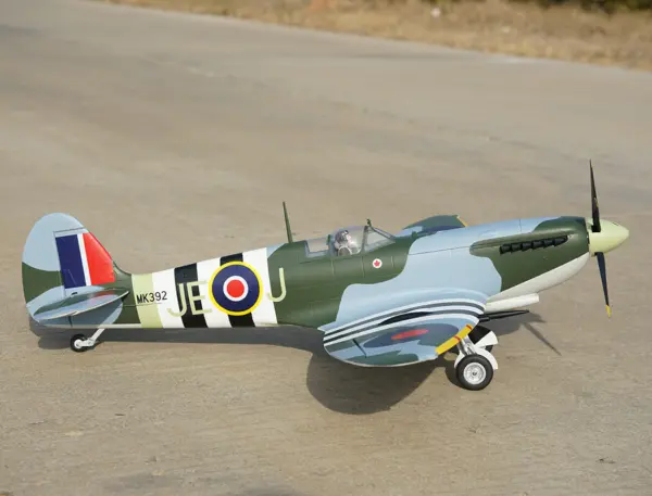 Xfly Supermarine Spitfire Mkix Green 1200mm Without Tx/Rx/Batt