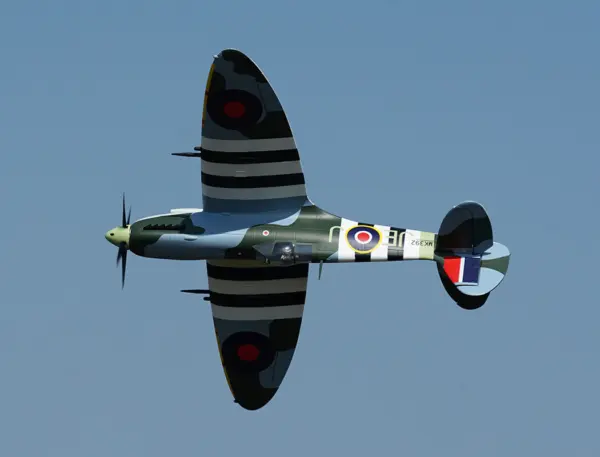 Xfly Supermarine Spitfire Mkix Green 1200mm Without Tx/Rx/Batt