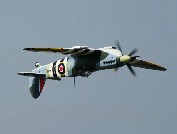 Xfly Supermarine Spitfire Mkix Green 1200mm Without Tx/Rx/Batt