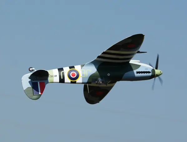 Xfly Supermarine Spitfire Mkix Green 1200mm Without Tx/Rx/Batt
