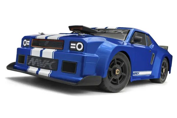 Maverick Rc Quantumr Flux 4s 1/8 4wd Muscle Car - Blue