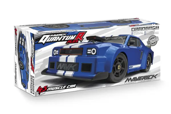Maverick Rc Quantumr Flux 4s 1/8 4wd Muscle Car - Blue