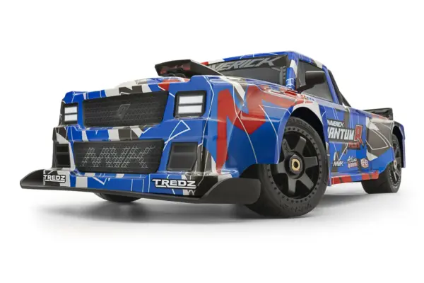 Maverick Rc Quantumr Flux 4s 1/8 4wd Race Truck - Blue/Red