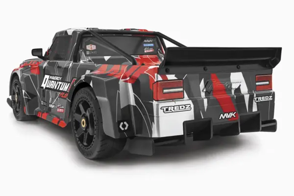 Maverick Rc Quantumr Flux 4s 1/8 4wd Race Truck - Grey/Red