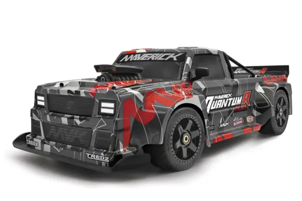 Maverick Rc Quantumr Flux 4s 1/8 4wd Muscle Car - Black/Red