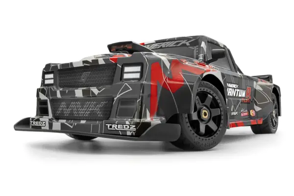 Maverick Rc Quantumr Flux 4s 1/8 4wd Race Truck - Grey/Red