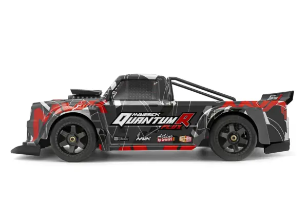 Maverick Rc Quantumr Flux 4s 1/8 4wd Race Truck - Grey/Red