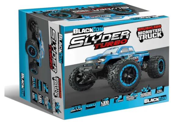 Blackzon Slyder Mt Turbo 1/16 4wd 2s Brushless - Blue
