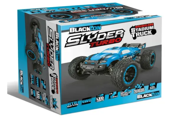 Blackzon Slyder St Turbo 1/16 4wd 2s Brushless - Blue
