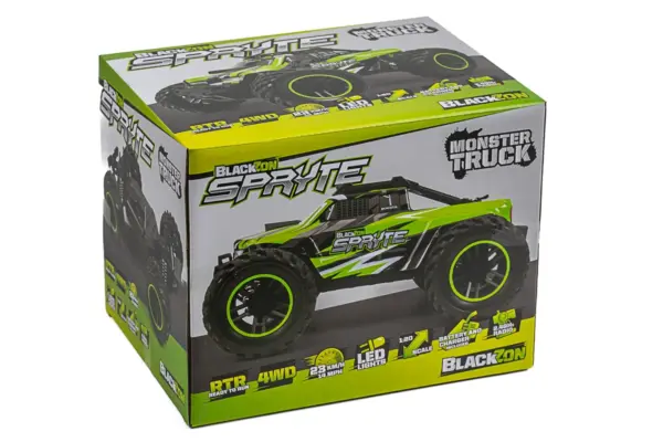 Blackzon Spryte Mt 1/20 4wd Electric Monster Truck - Green
