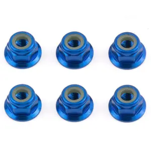 Associated Ft M4 Locknut Blue Aluminium Flanged