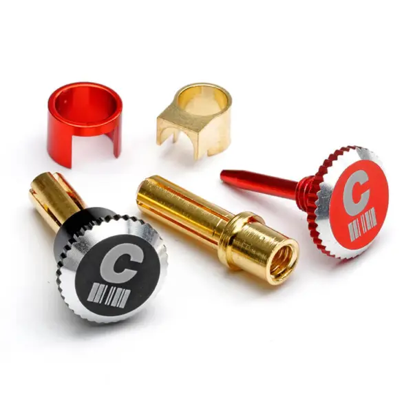 Centro Lockdown Heatsink Bullet Plug Grips With 4mm Bullets