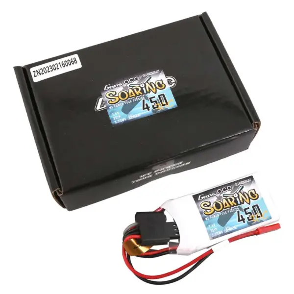 Gensace Soaring LiPo 2S 7.4V-450-30C(JST) 56.5x31x9mm 33g