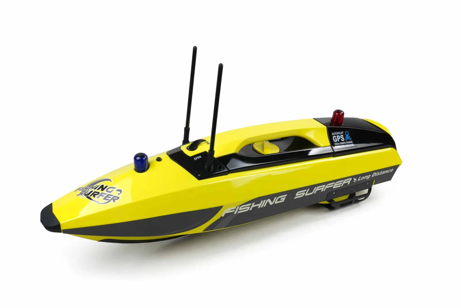 Joysway Fishing Surfer V3 bait boat, front three-quarter view