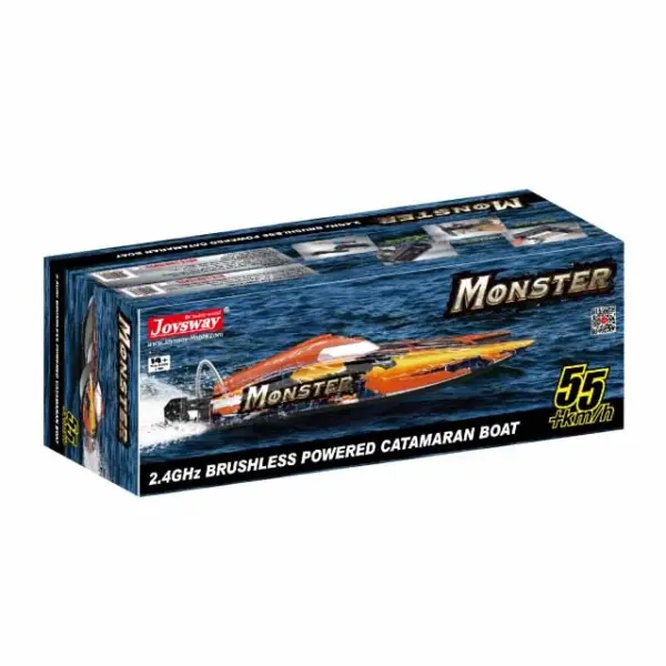 Joysway Monster Brushless Catamaran Elec Abs 570mm 2.4g Artr Boat