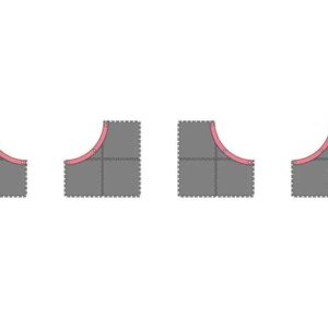 Kyosho Mini-Z Grand Prix Circuit50 Large Corner Set (16pcs)