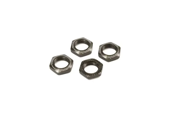 Serrated Wheel Nuts Kyosho Inferno 1:8 (4) Gun Metal