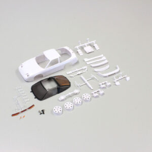 Bodyshell Nissan 180SX Mini-Z + 4WD Rims (White Body)