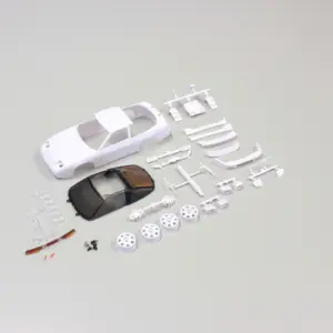 Bodyshell Nissan 180SX Mini-Z + 4WD Rims (White Body)