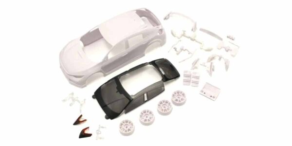 Bodyshell Honda Civic Mini-Z + 4WD Rims (White Body)
