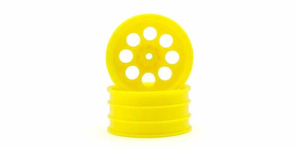 Kyosho Optima Mid Front Wheel 8 Holes Yellow 50mm (2)