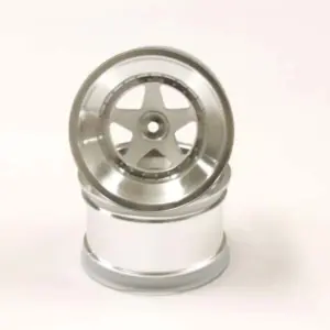Kyosho Scorpion 2014 Satin Chromed Rear Wheel 2.2 Inches (2)