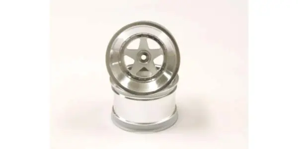 Kyosho Scorpion 2014 Satin Chromed Rear Wheel 2.2 Inches (2)